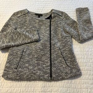 Banana Republic Black and White Textured Blazer